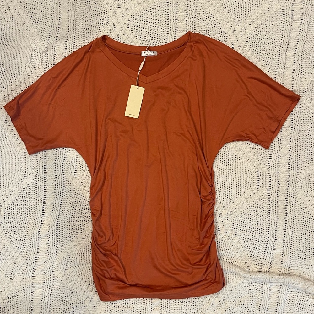 Rust Orange Women's pregnancy Top